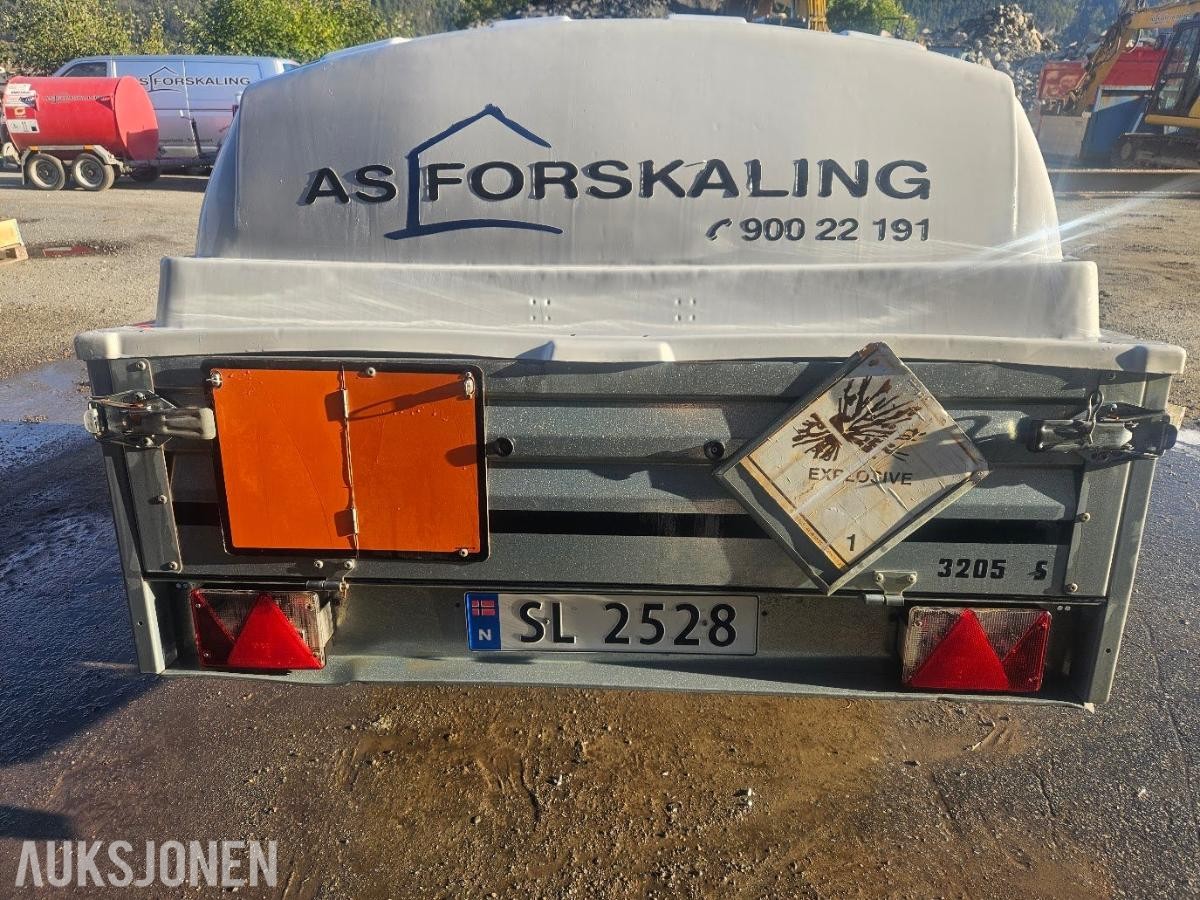 2016 Brenderup 3205S ADR Sprengstoffhenger - Totalvekt på 750 kg.