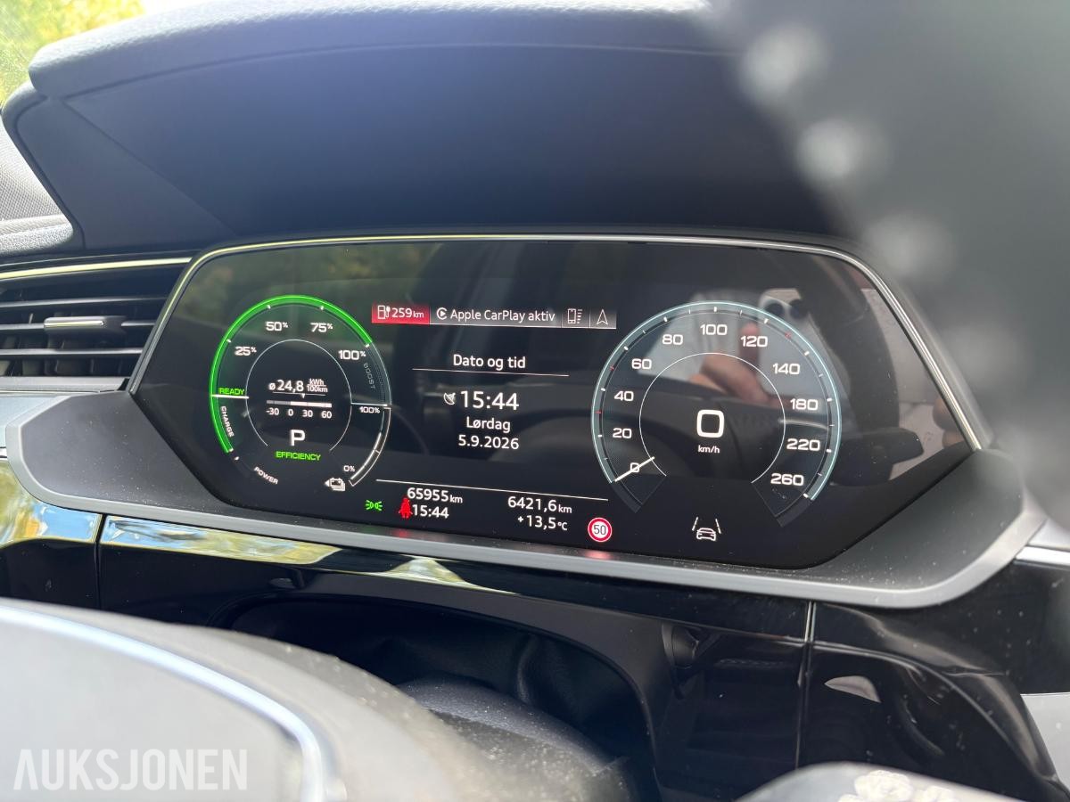 2021 AUDI E-TRON, 55 ADVANCED SPORT, QUATTRO, ACC, RYGGEKAMERA, KUPEVARMER