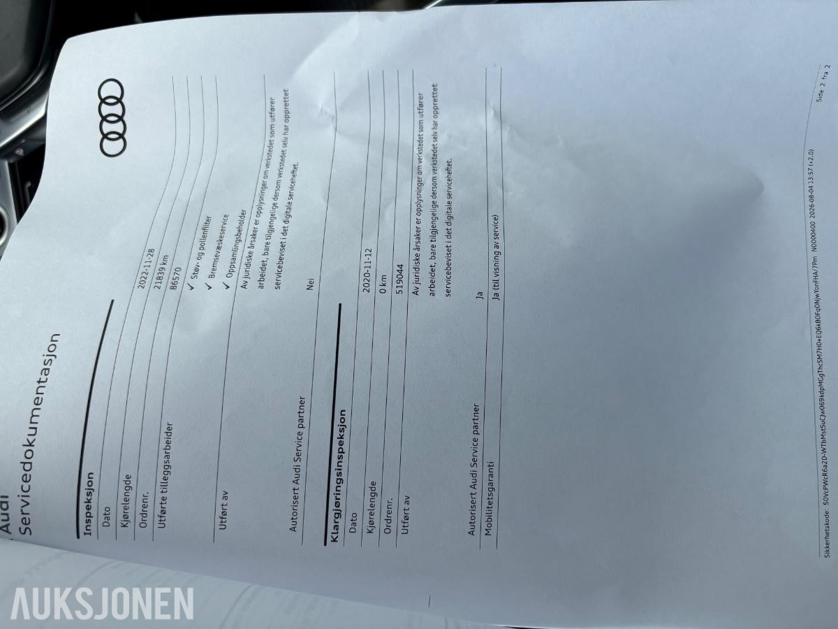 2021 AUDI E-TRON, 55 ADVANCED SPORT, QUATTRO, ACC, RYGGEKAMERA, KUPEVARMER