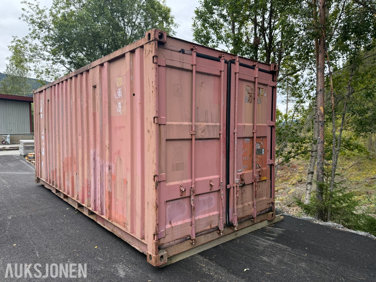 Container 20fot Lukket med dører