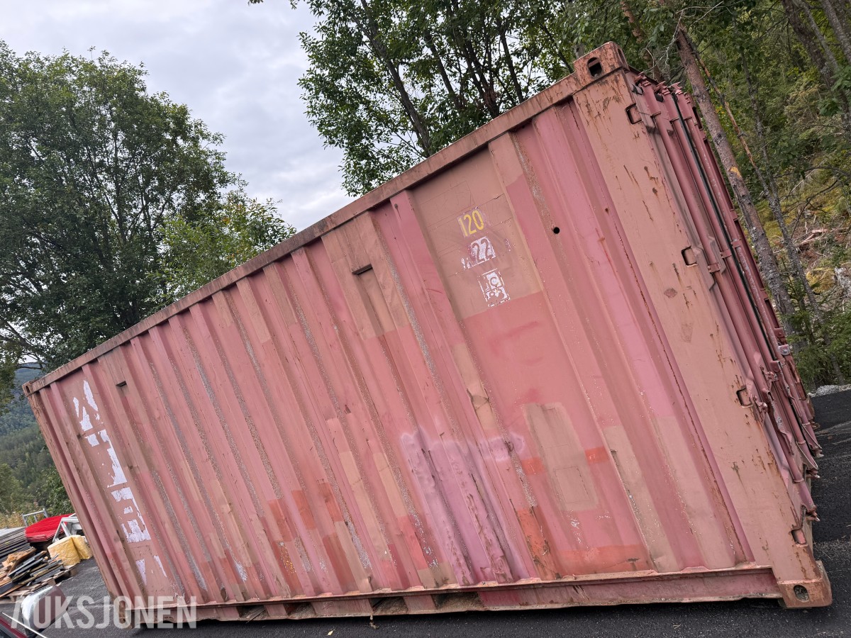 Container 20fot Lukket med dører