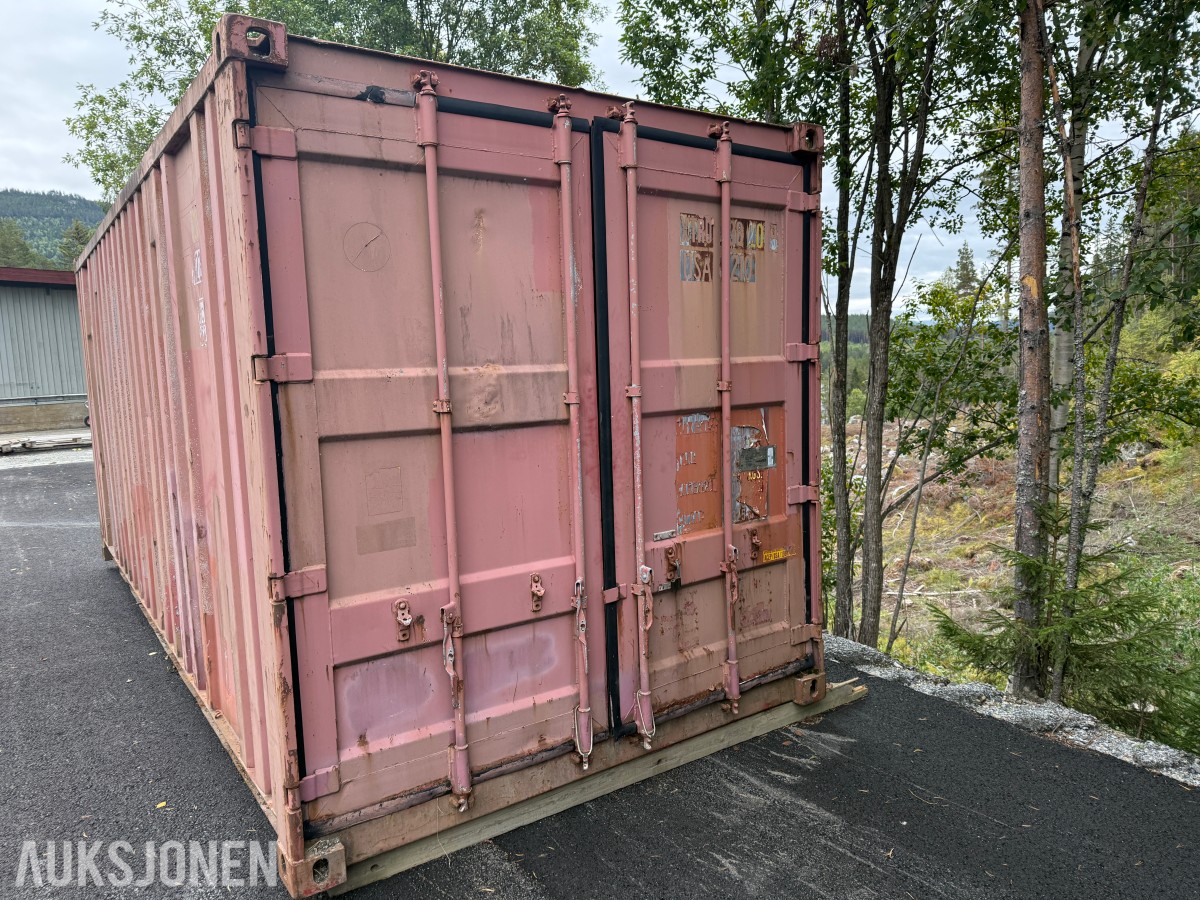 Container 20fot Lukket med dører