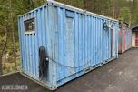 Container 20fot Lukket med dører