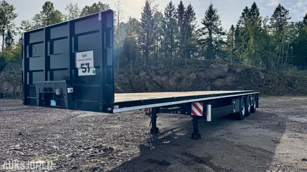 2022 Alim Treyler 3-akslet plansemitrailer – 45 tonn totalvekt – EU-Godkjent