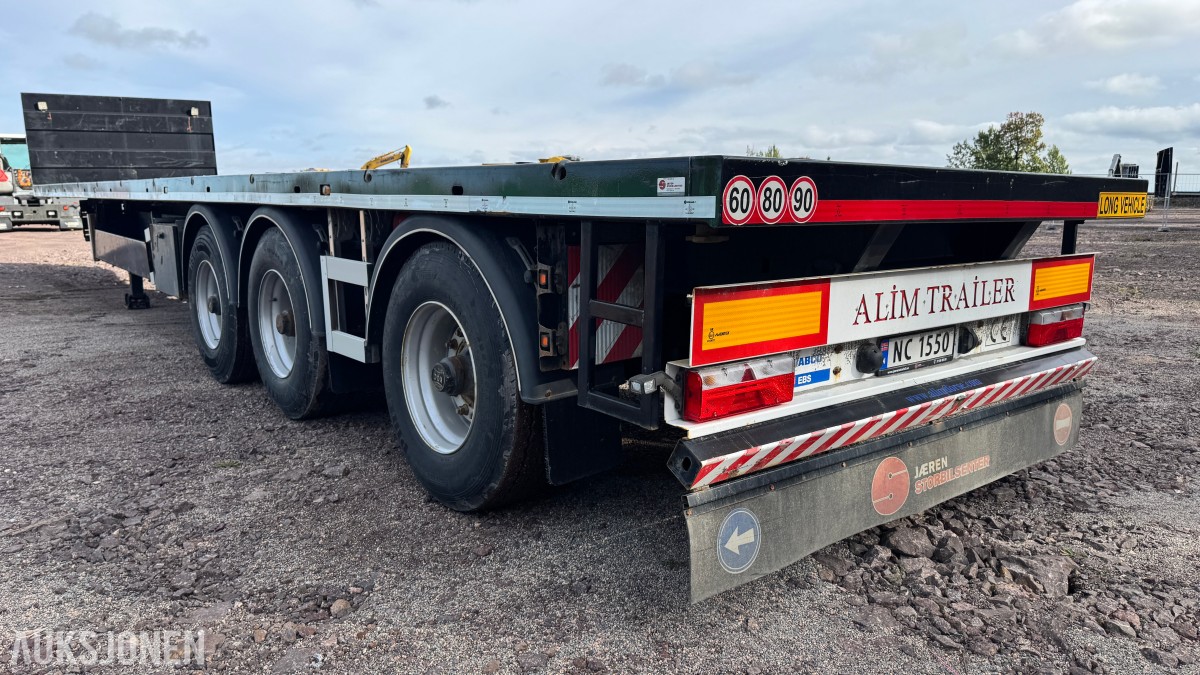2022 Alim Treyler 3-akslet plansemitrailer – 45 tonn totalvekt – EU-Godkjent