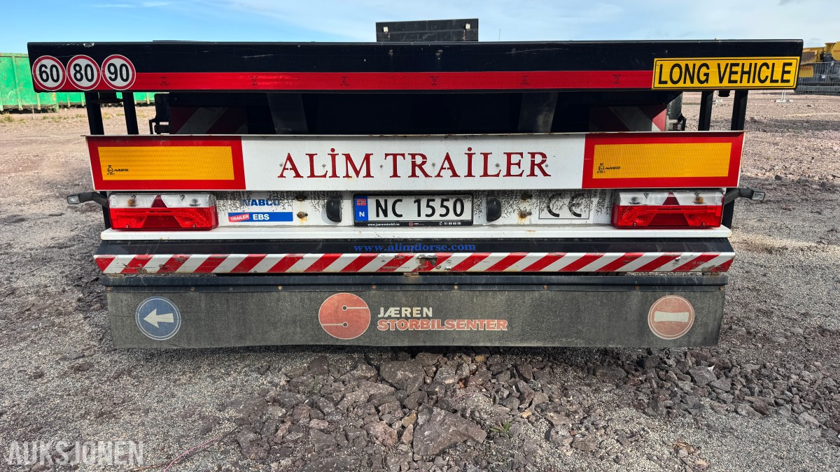 2022 Alim Treyler 3-akslet plansemitrailer – 45 tonn totalvekt – EU-Godkjent