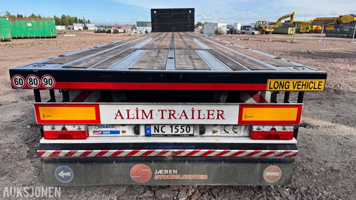 2022 Alim Treyler 3-akslet plansemitrailer – 45 tonn totalvekt – EU-Godkjent