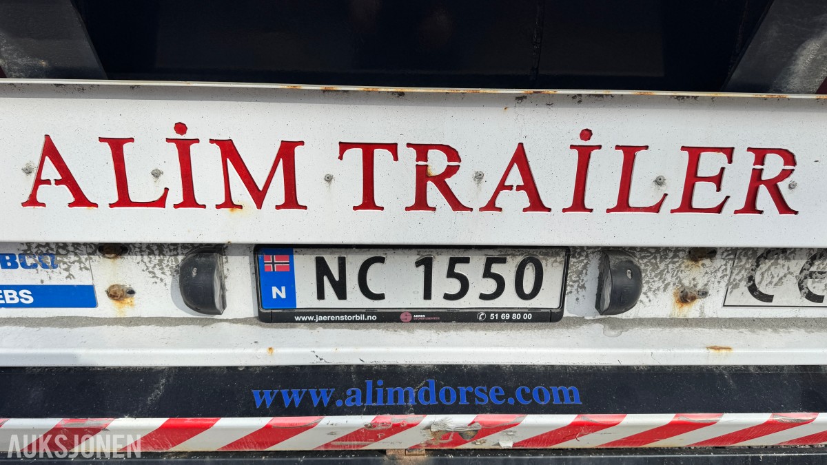 2022 Alim Treyler 3-akslet plansemitrailer – 45 tonn totalvekt – EU-Godkjent