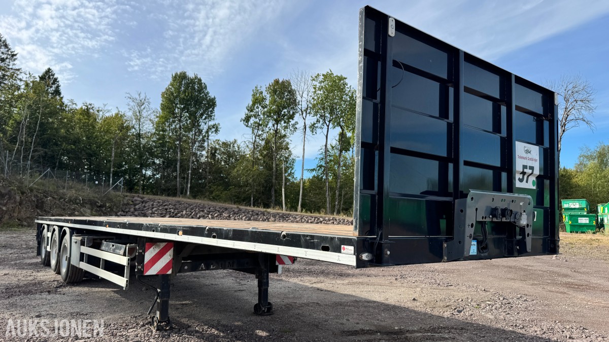 2022 Alim Treyler 3-akslet plansemitrailer – 45 tonn totalvekt – EU-Godkjent