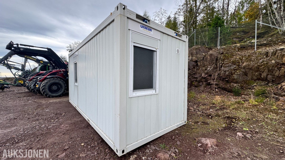20-fots Uniteam stålcontainer – kontor, møterom, spiserom eller lager