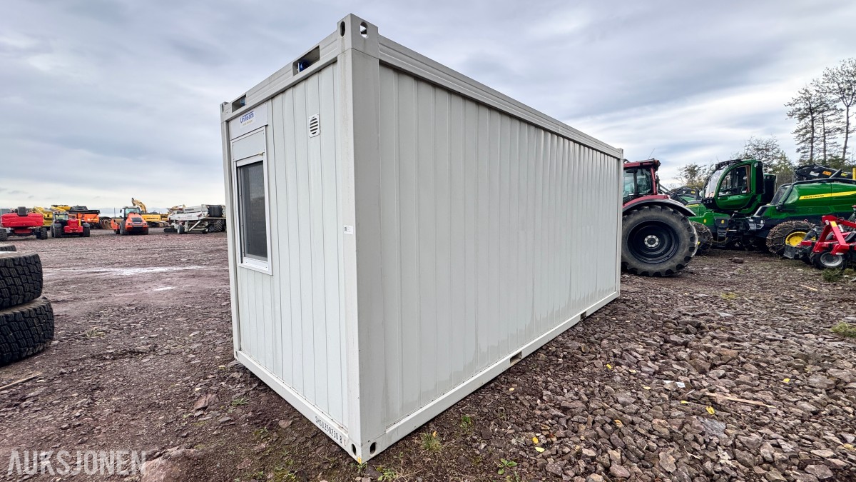 20-fots Uniteam stålcontainer – kontor, møterom, spiserom eller lager