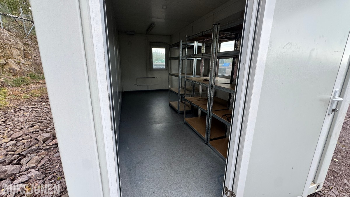 20-fots Uniteam stålcontainer – kontor, møterom, spiserom eller lager