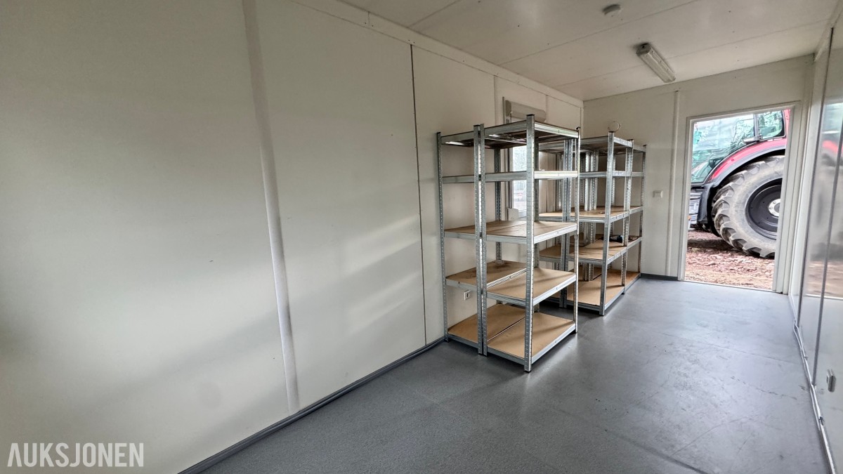 20-fots Uniteam stålcontainer – kontor, møterom, spiserom eller lager