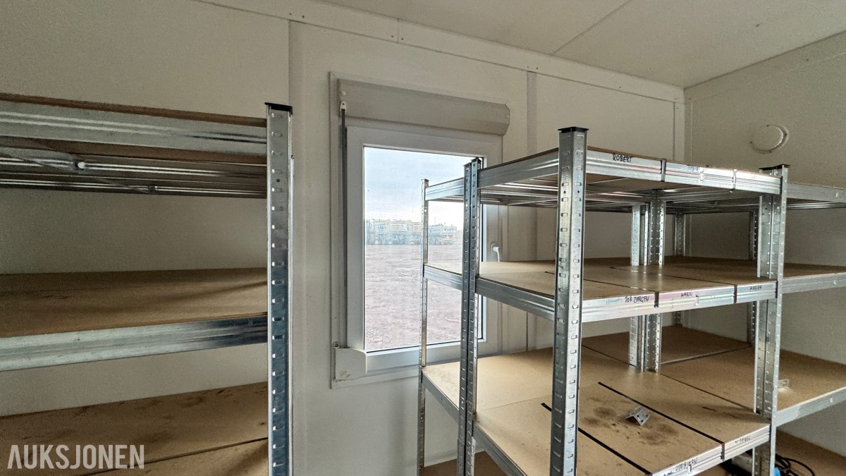 20-fots Uniteam stålcontainer – kontor, møterom, spiserom eller lager