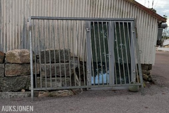 Stål port 3 x 2,5m - ingen minstepris