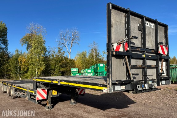 2013 Broshuis E-2190/27 Jumbo tralle med 6,6 meter uttrekk - EU-Godkjent