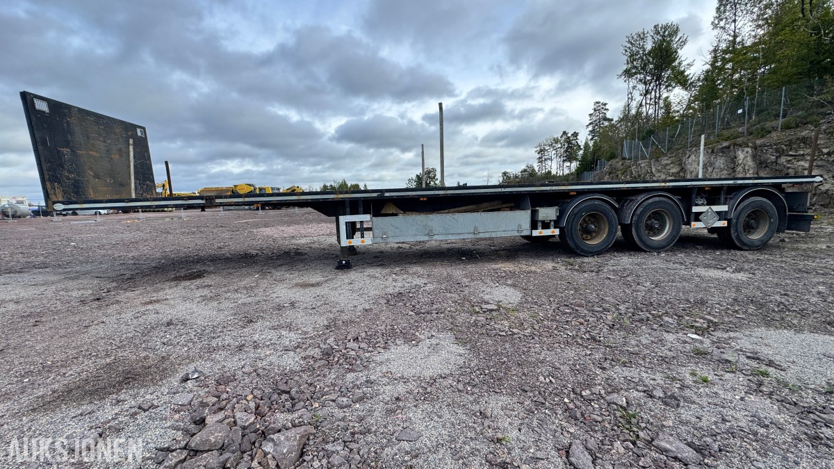 HRD SPLB3N 3-akslet plansemitrailer – 45 tonn toltalvekt – EU-Godkjent