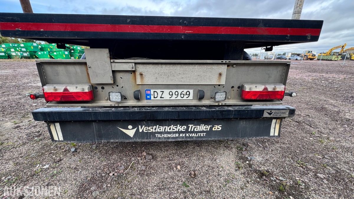 HRD SPLB3N 3-akslet plansemitrailer – 45 tonn toltalvekt – EU-Godkjent