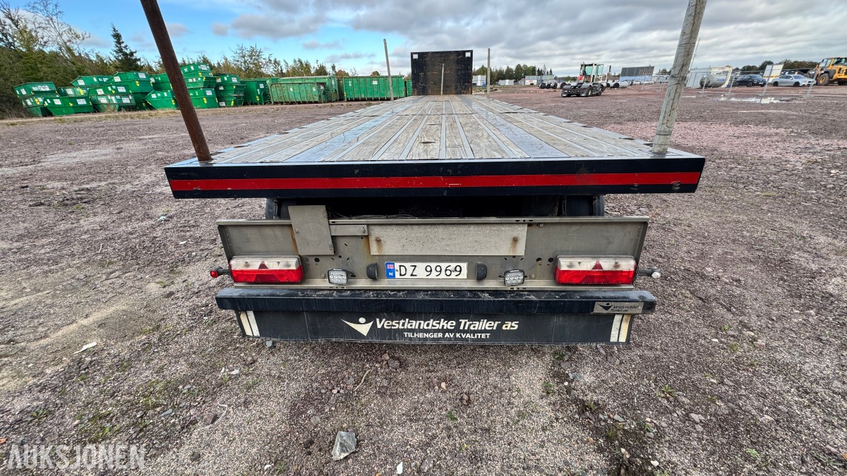 HRD SPLB3N 3-akslet plansemitrailer – 45 tonn toltalvekt – EU-Godkjent
