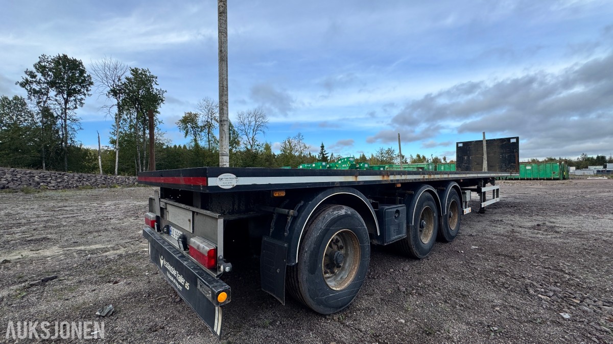 HRD SPLB3N 3-akslet plansemitrailer – 45 tonn toltalvekt – EU-Godkjent