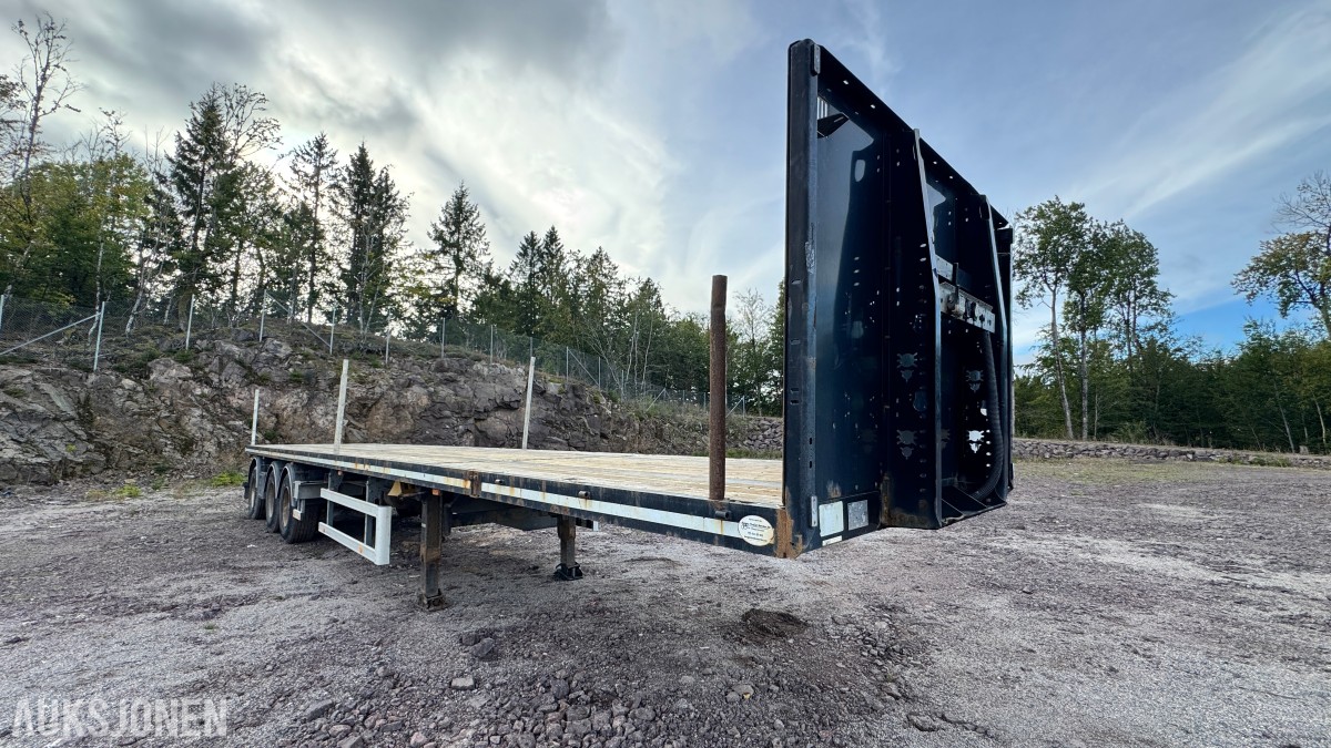 HRD SPLB3N 3-akslet plansemitrailer – 45 tonn toltalvekt – EU-Godkjent