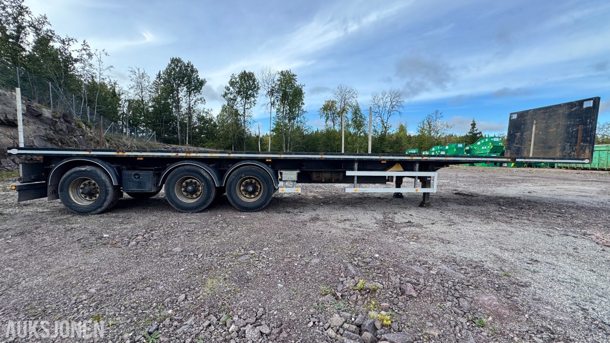 HRD SPLB3N 3-akslet plansemitrailer – 45 tonn toltalvekt – EU-Godkjent