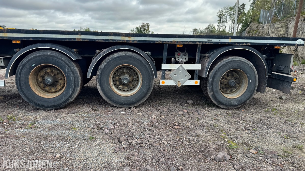 HRD SPLB3N 3-akslet plansemitrailer – 45 tonn toltalvekt – EU-Godkjent