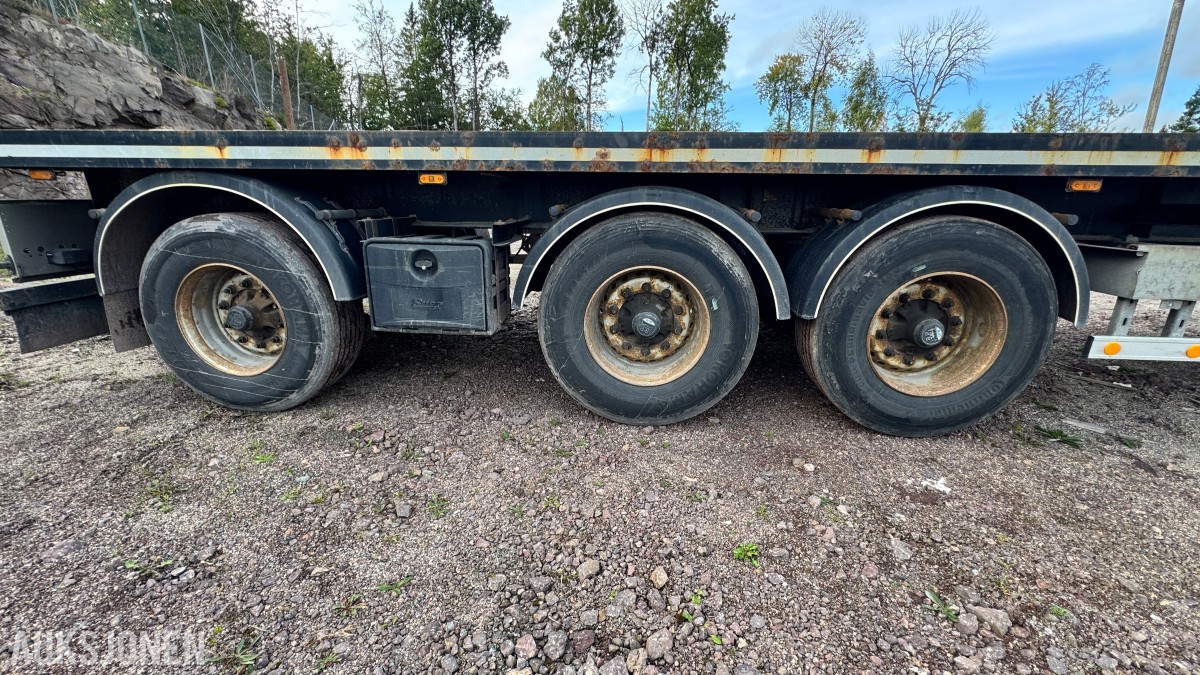 HRD SPLB3N 3-akslet plansemitrailer – 45 tonn toltalvekt – EU-Godkjent