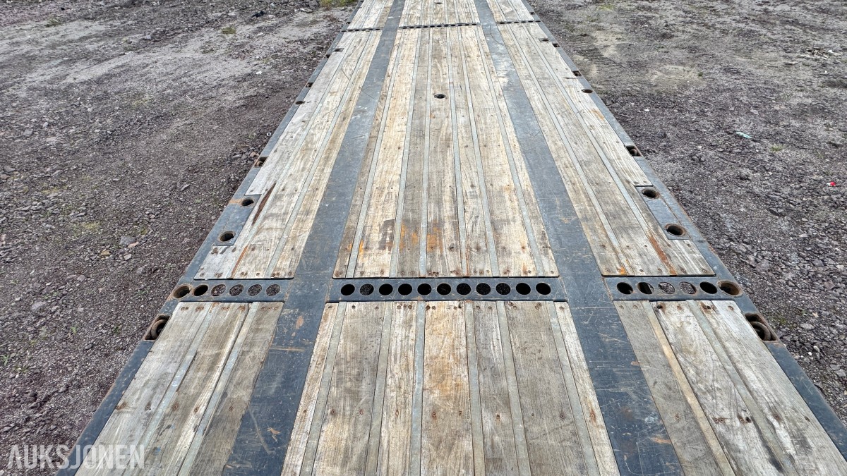 HRD SPLB3N 3-akslet plansemitrailer – 45 tonn toltalvekt – EU-Godkjent