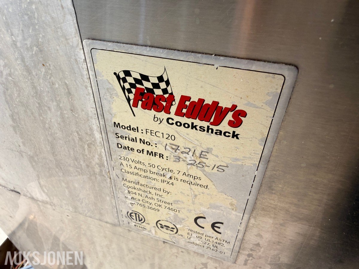 Cookshack Fast Eddy’s FEC120 pelletsmoker med IQ5-styring