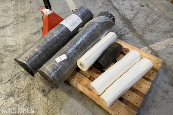 Mapei Mapesonic CR lydisolerende underlag - 2 ruller - 2 mm x 1 m x 20 m - 3 hvite ruller - rørplugg