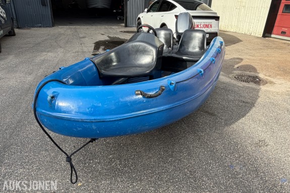 Hasle Sommerfun båt - Yamaha 9,9/15 hk - Elstart - Batteri - Bensintank