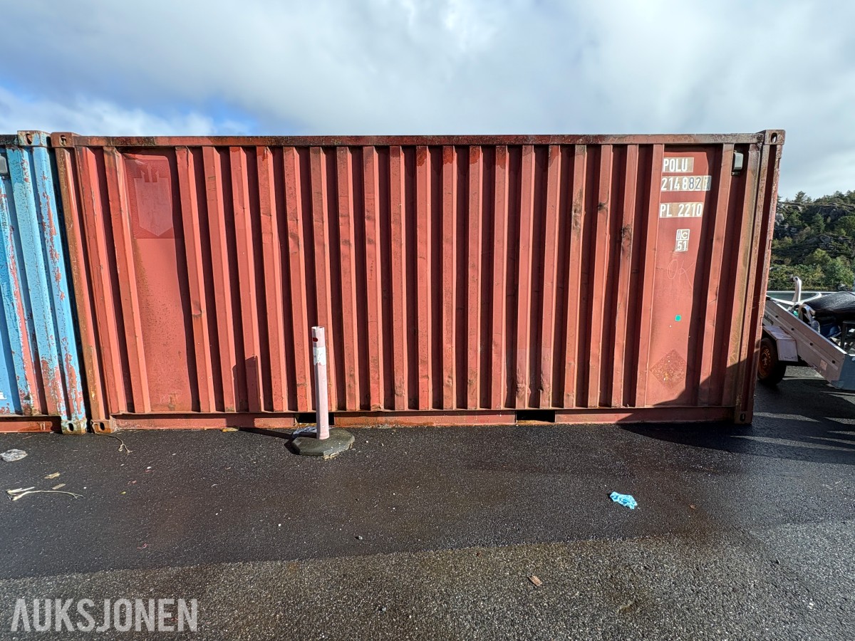 1991 20-fots container med diverse innhold