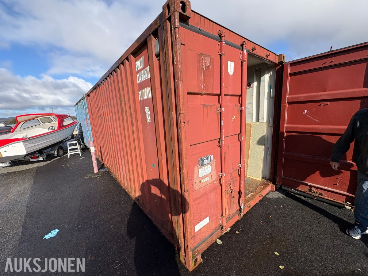 1991 20-fots container med diverse innhold