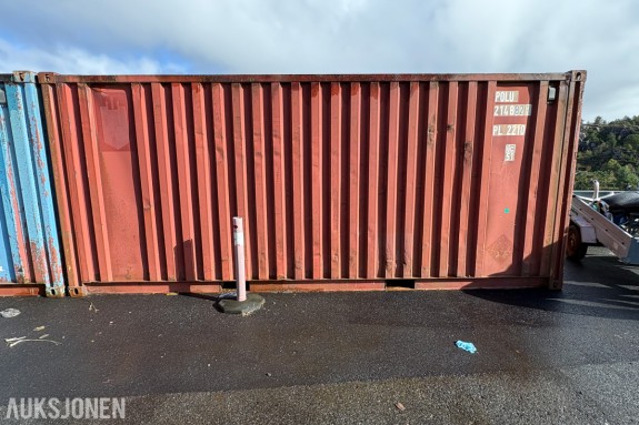 1991 20-fots container med diverse innhold