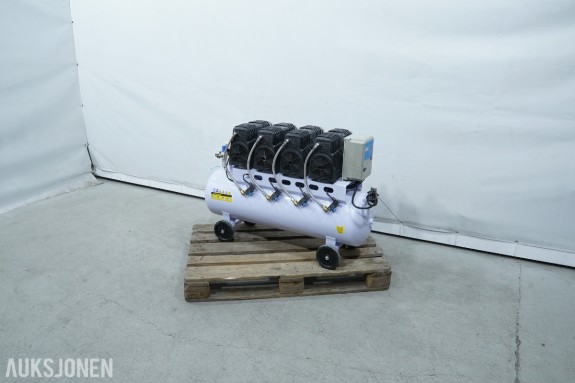 HBM Machines 120L stillegående oljefri kompressor – 3000 W – 230 V