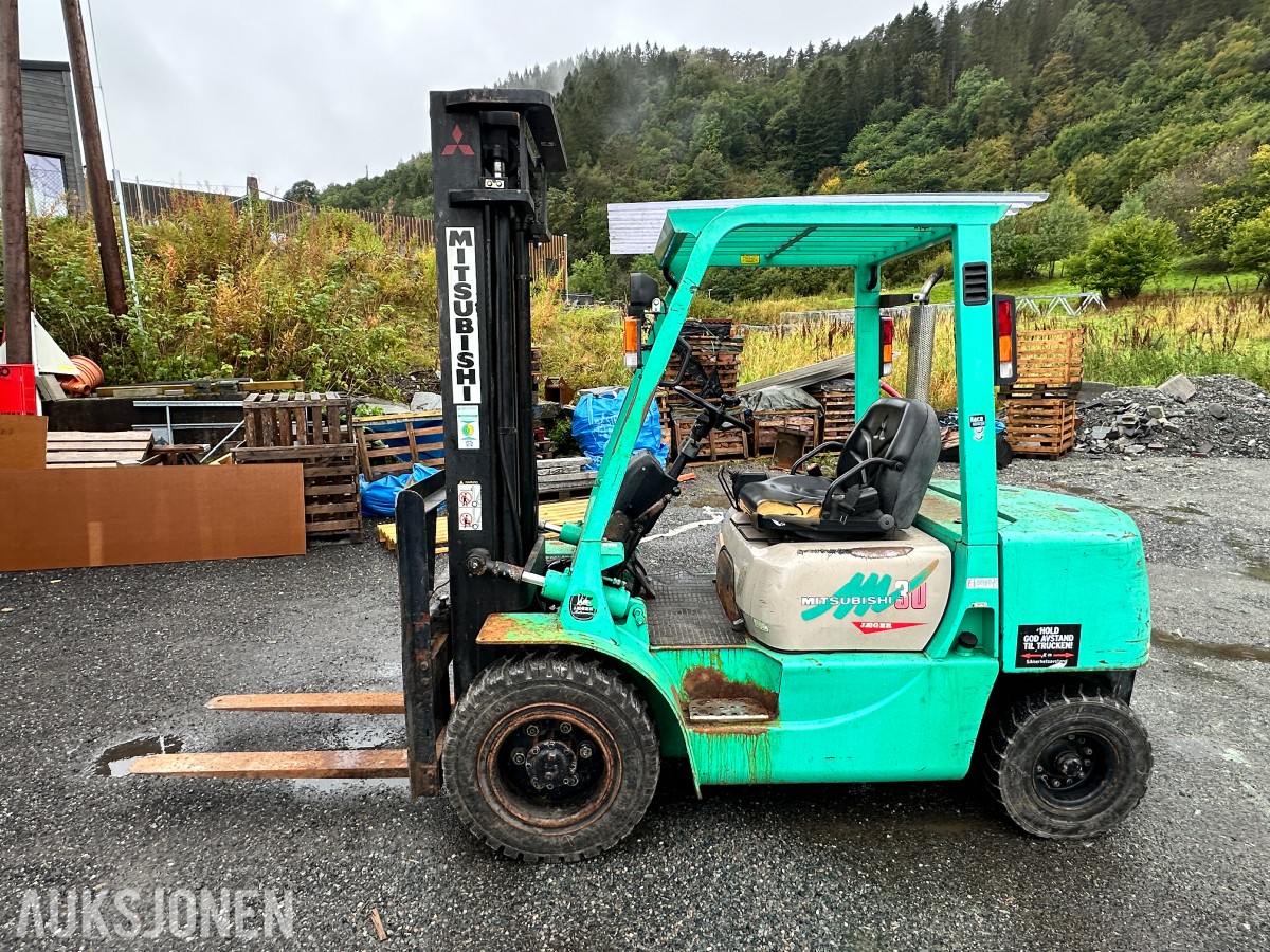 1997 Mitsubishi FD30CAP Gaffeltruck, 3 000 kg, 6 244 timer