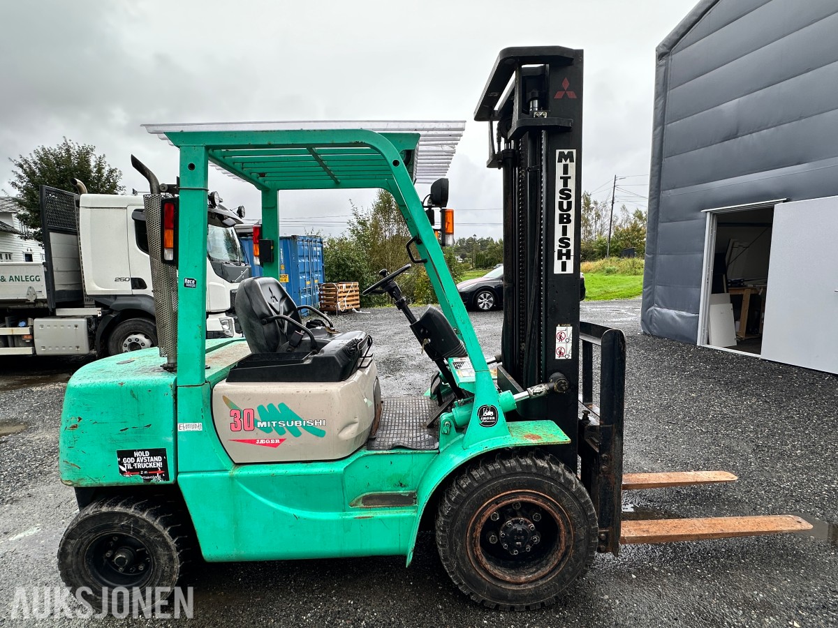 1997 Mitsubishi FD30CAP Gaffeltruck, 3 000 kg, 6 244 timer