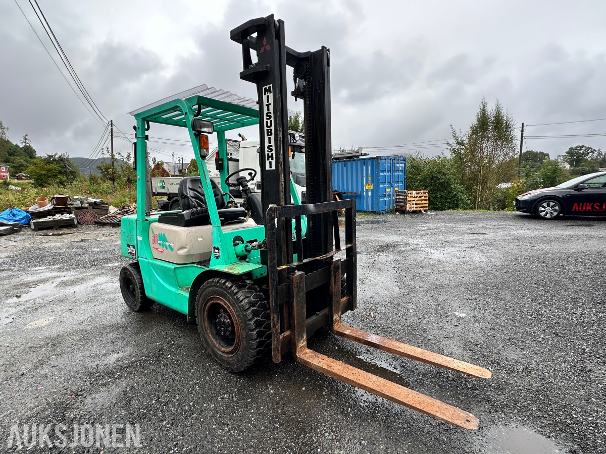 1997 Mitsubishi FD30CAP Gaffeltruck, 3 000 kg, 6 244 timer