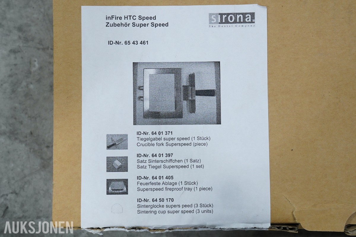 Sirona inFire HTC speed – sintringsovn for dentalteknikk
