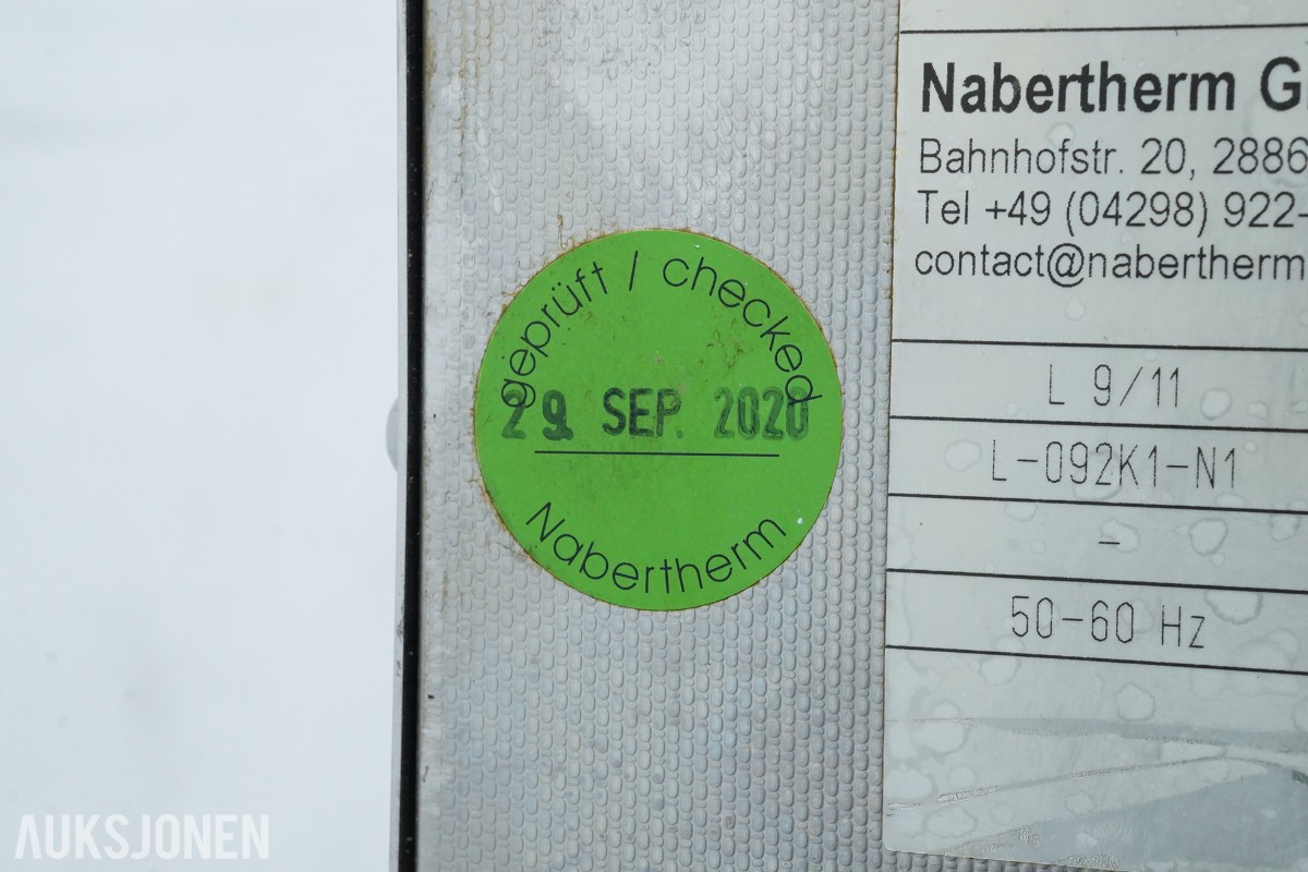 Nabertherm L 9/11 – laboratorie-/muffelovn – 1100 °C – 2020