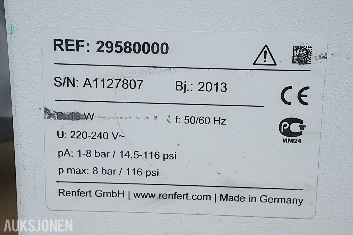 Renfert Basic quattro – sandblåsekabinett med 2 tanker