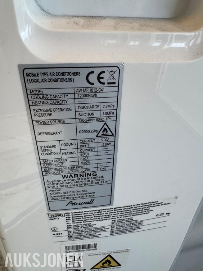 2022 Aircondition AW-MFH012cC41
