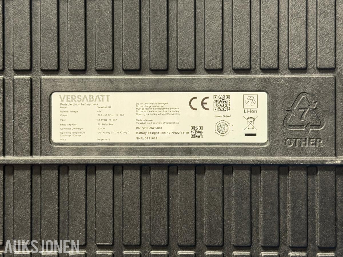 Versabatt batterier med lader - 5stk