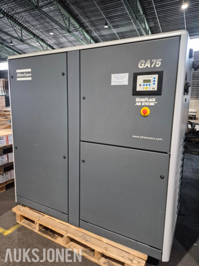 2003 Atlas Copco GA 75 kompressoranlegg