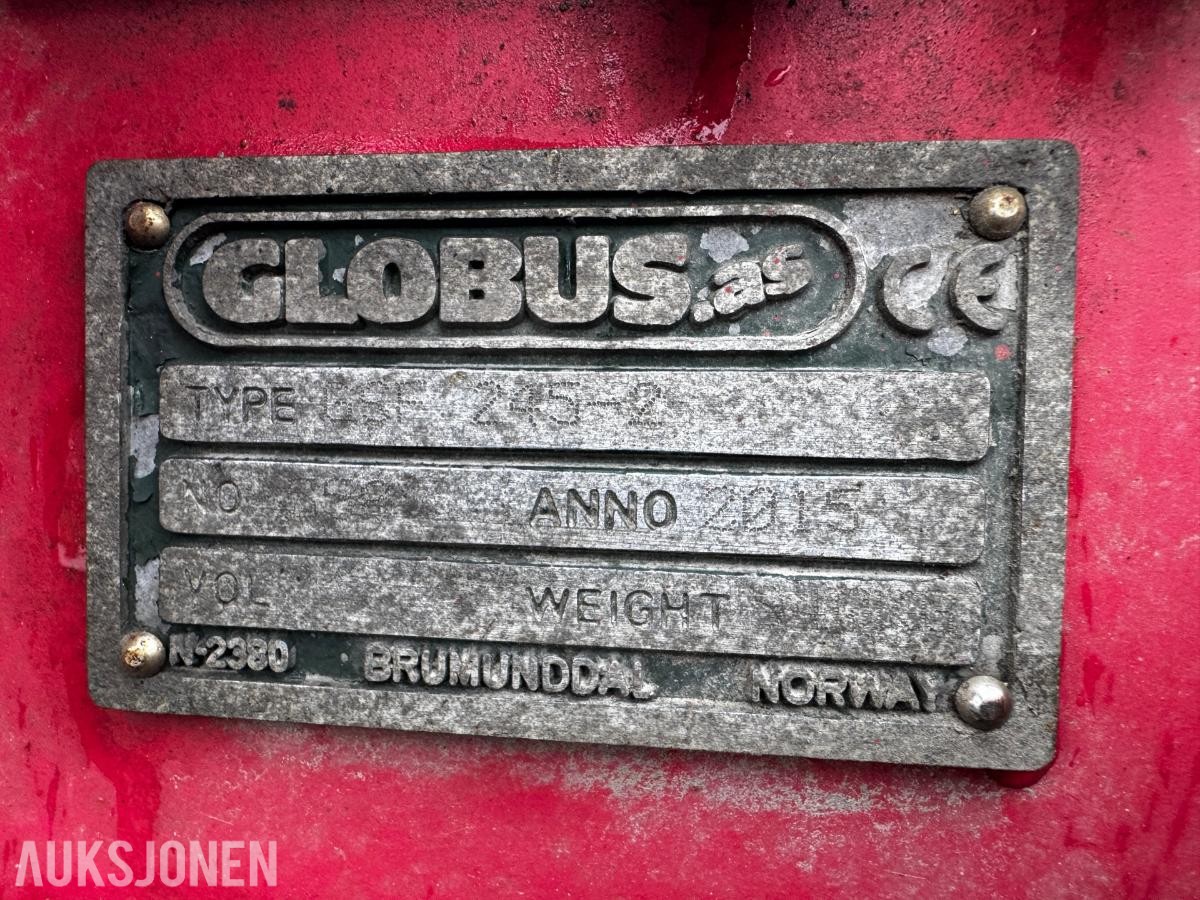 2015 Globus 245 snøfreser med hydraulisk tut og sving