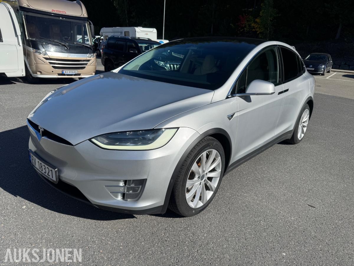 2018 Tesla Model X Long Range 5-seter, 184400km, Hengerfeste, Skinninteriør