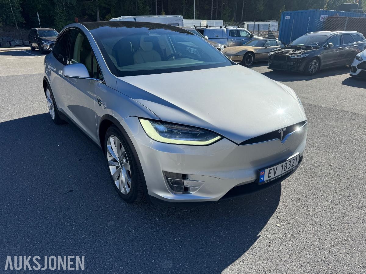 2018 Tesla Model X Long Range 5-seter, 184400km, Hengerfeste, Skinninteriør