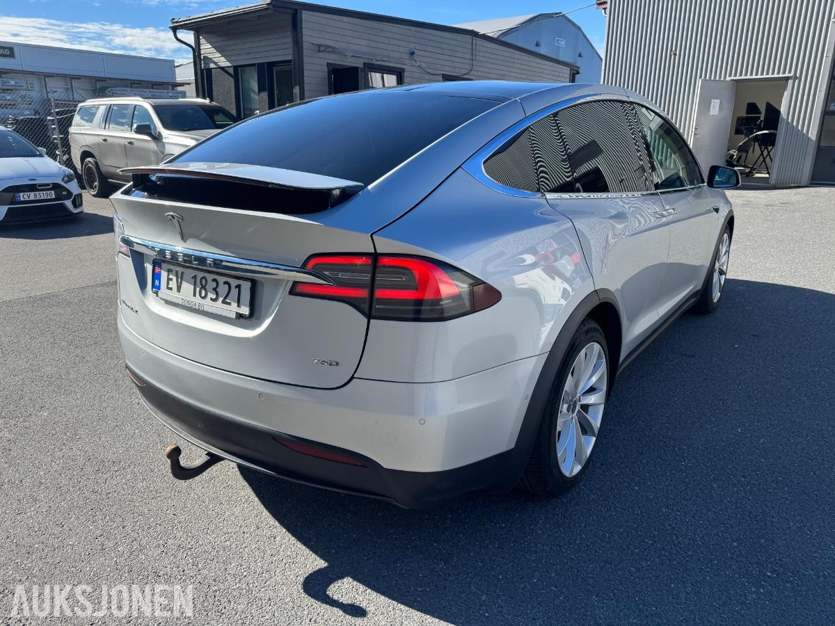 2018 Tesla Model X Long Range 5-seter, 184400km, Hengerfeste, Skinninteriør