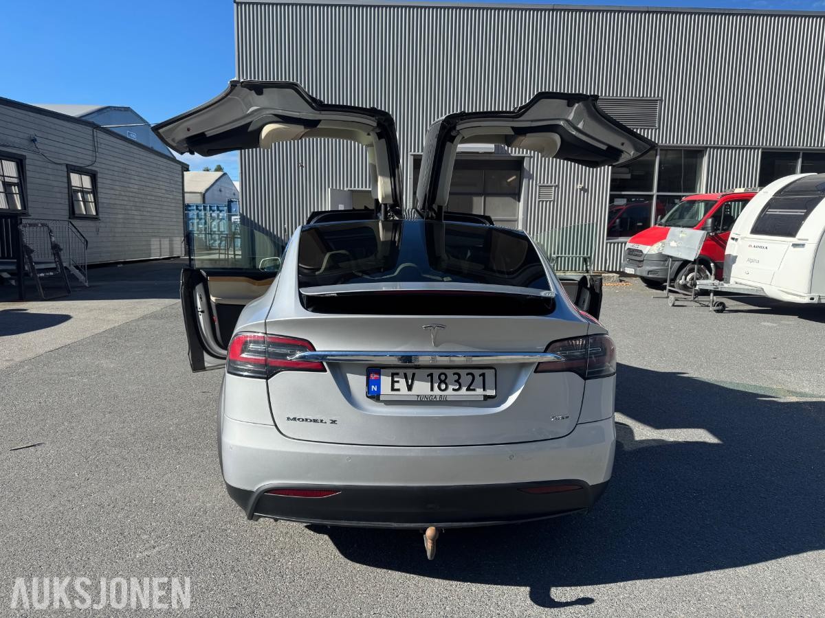 2018 Tesla Model X Long Range 5-seter, 184400km, Hengerfeste, Skinninteriør